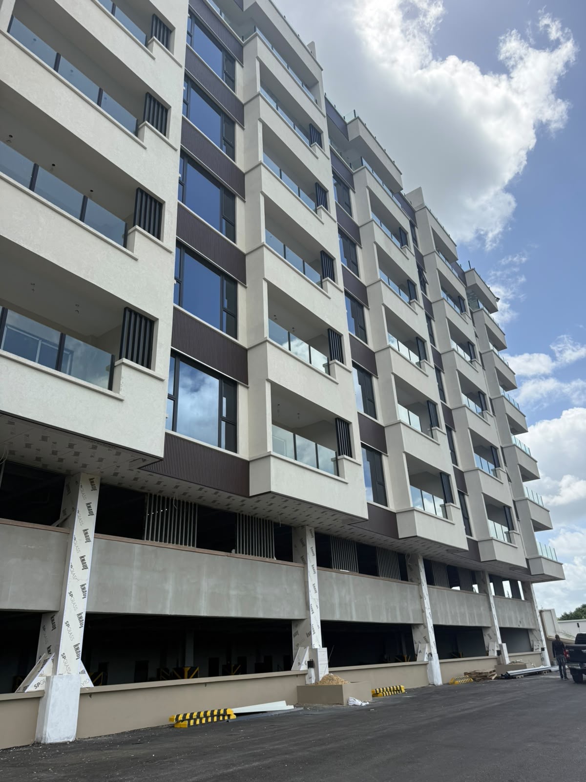 Windy Ridge building facade and covered parking