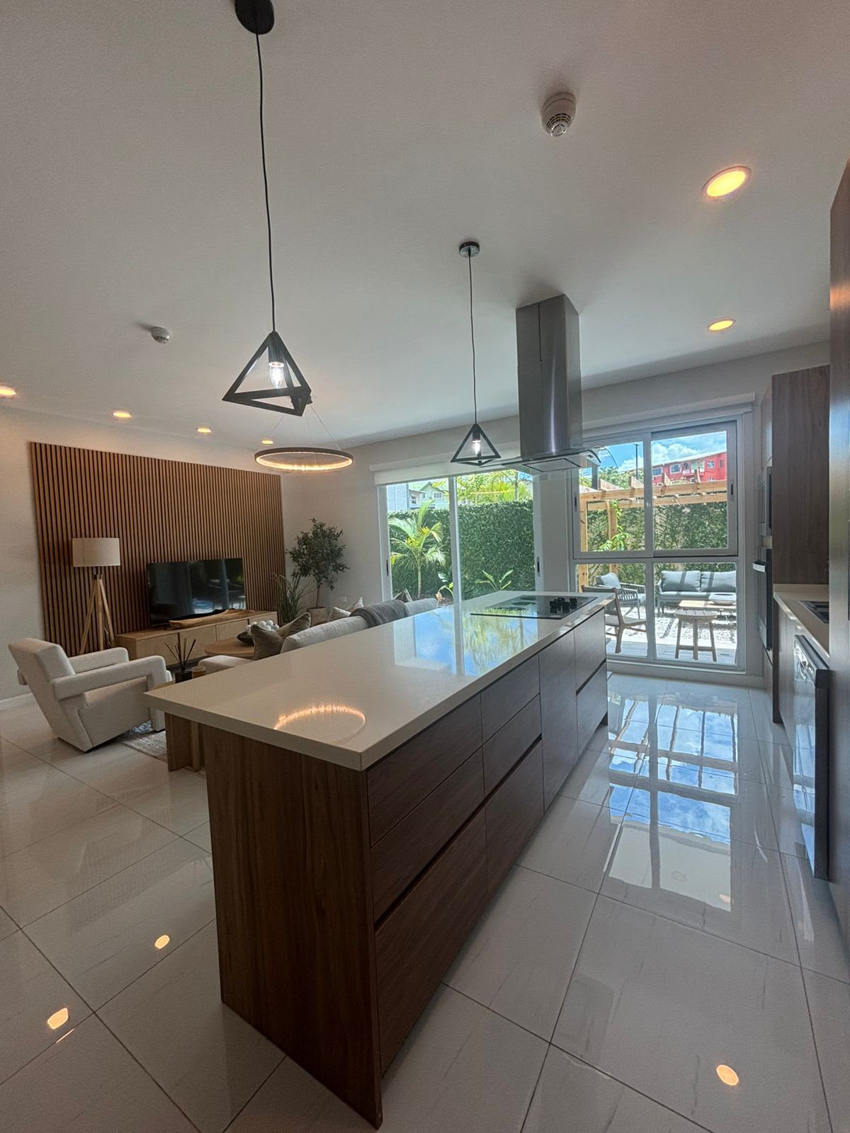 Elevator lobby and corridor