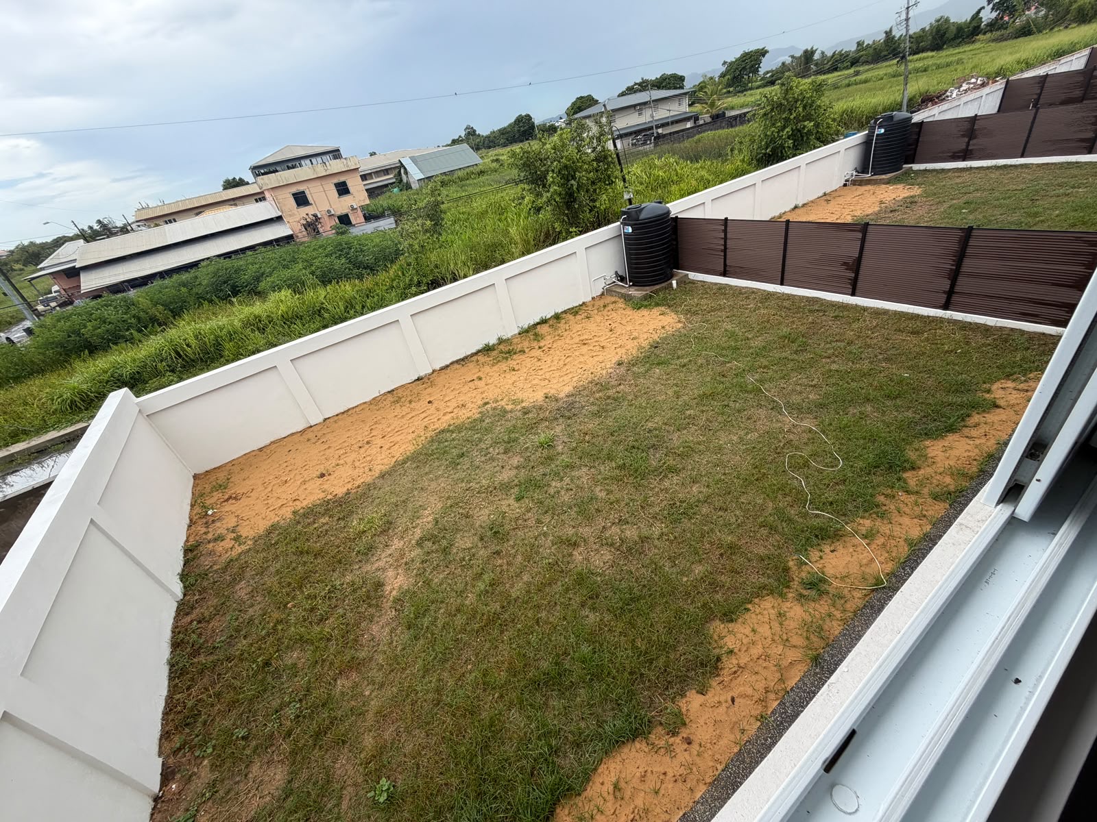 Large private back yard