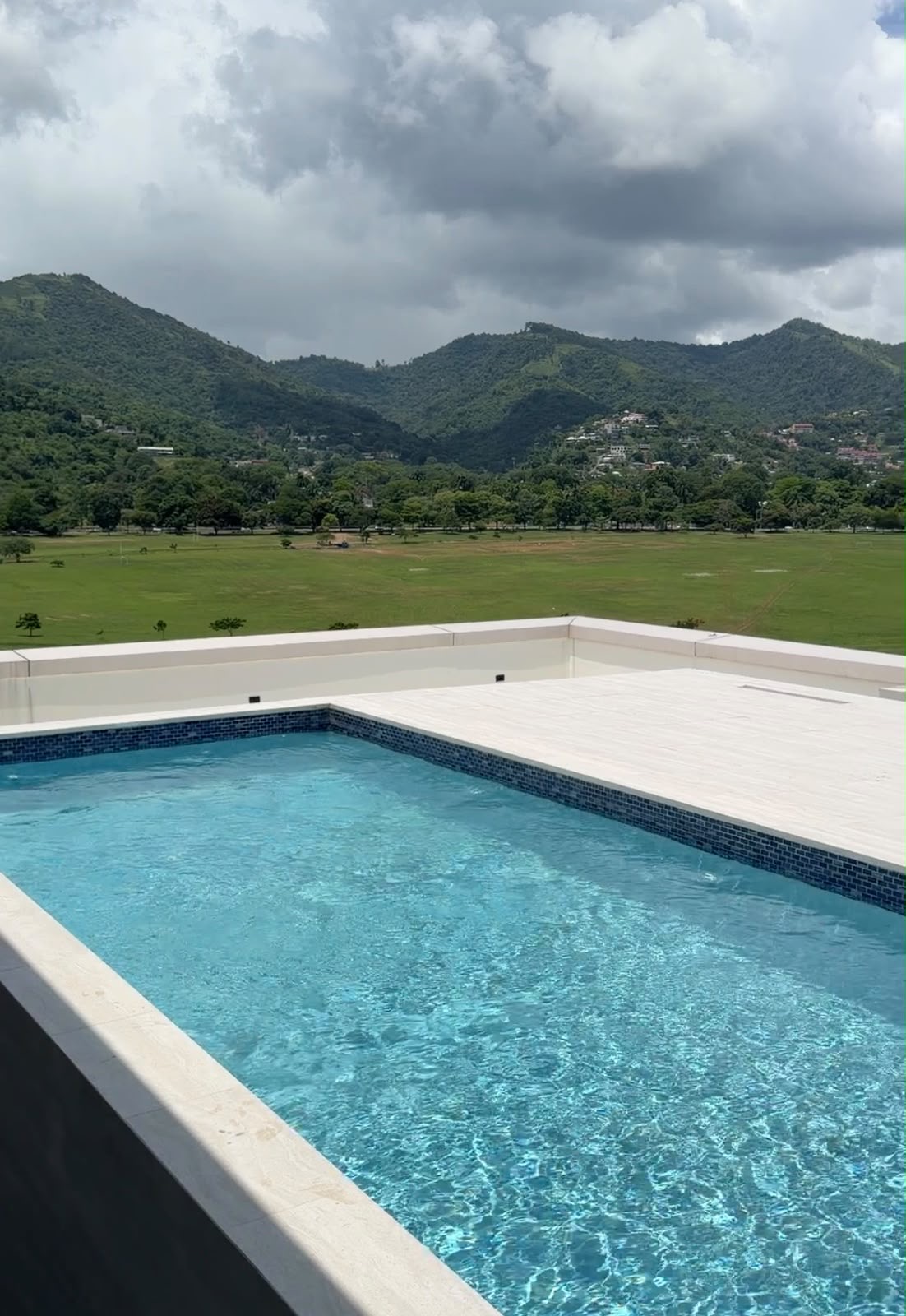 Rooftop pool overlooking the Savannah