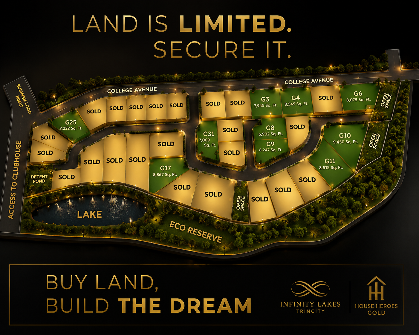 Infinity Lakes Trincity site plan